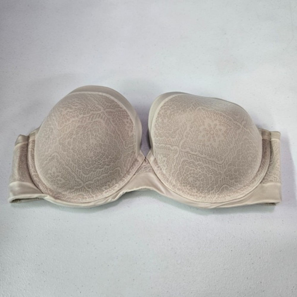 Ambrielle Women Bra‎ 36D Cream Lace Multi Way Strapless Padded READ
